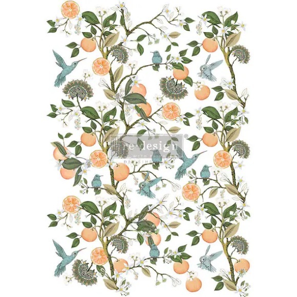 Redesign with Prima Decor Transfer ~ ORANGE GROVE 24” x 35” - Picture 1 of 4